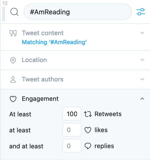 TweetDeck product screenshot showing how to search hashtags.