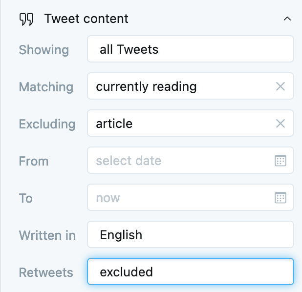 TweetDeck product screenshot showing how to use filters.
